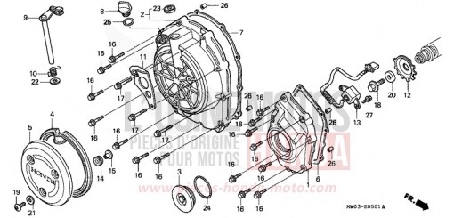 COPERCHIO CARTER MOTORE DESTRO (2) CBR900RRT di 1996